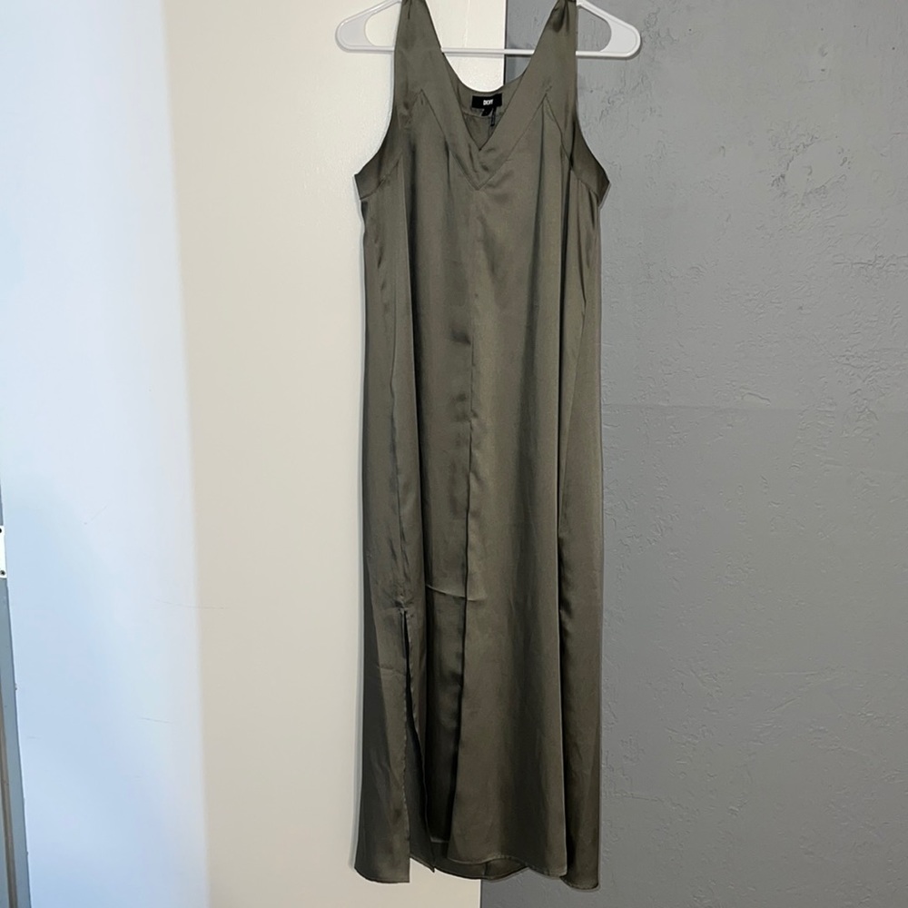 DKNY Silk Midi Dress